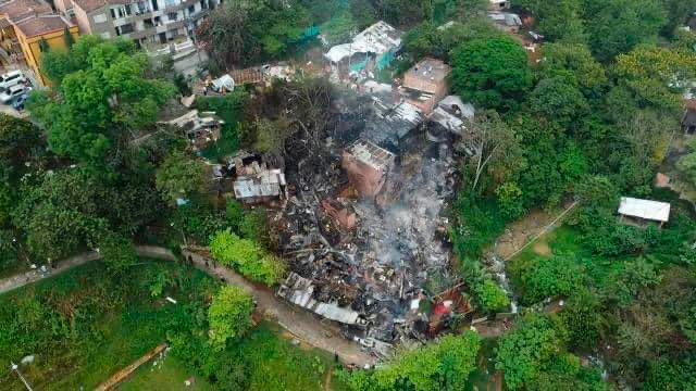 Incendio en Itagüí dejó sin casa a 17 familias y mató a varios animales