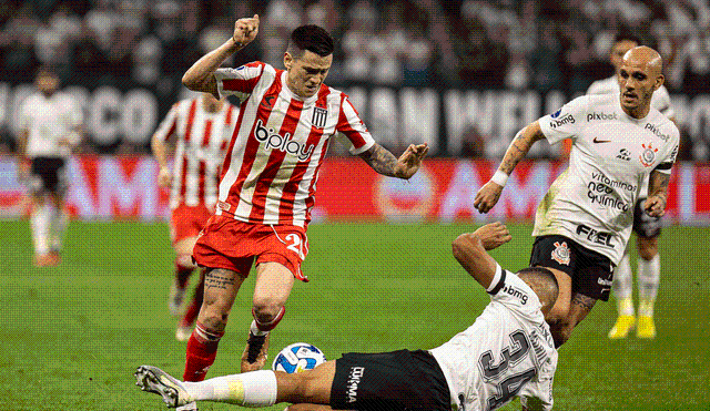 Corinthians levará ventaja de un gol al partido de vuelta en La Plata, Argentina. FOTO: Tomada de X (antes Twitter) @EdelpOficial