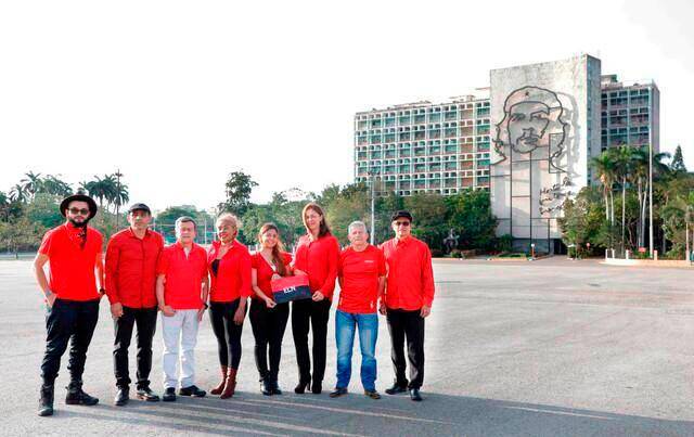 Delegación del ELN para los diálogos de paz. Esta fotografía fue tomada en 2018 antes de que se fracturaran las conversaciones. FOTO: Colprensa