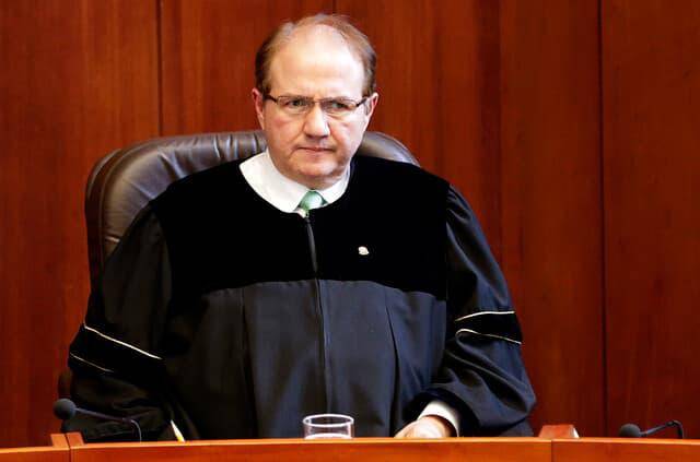 Exmagistrado José Leónidas Bustos condenado a 10 años de prisión por vinculos con el escándalo del Cartel de La Toga. FOTO: Colprensa. 