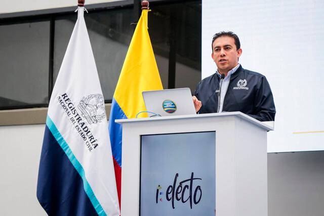 Alexander Vega, el registrador nacional de Colombia. FOTO: COLPRENSA