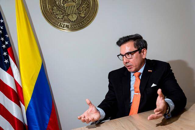 Kevin Murakami, director de la Sección de Antinarcóticos y Aplicación de la Ley (INL) de la Embajada de Estados Unidos en Colombia. FOTO: COLPRENSA.