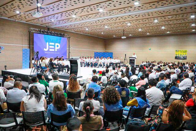 En total son 24 los implicados en falsos positivos que están reconociendo sus crímenes ante la JEP en Casanare. FOTO: CORTESÍA DE LA JEP.