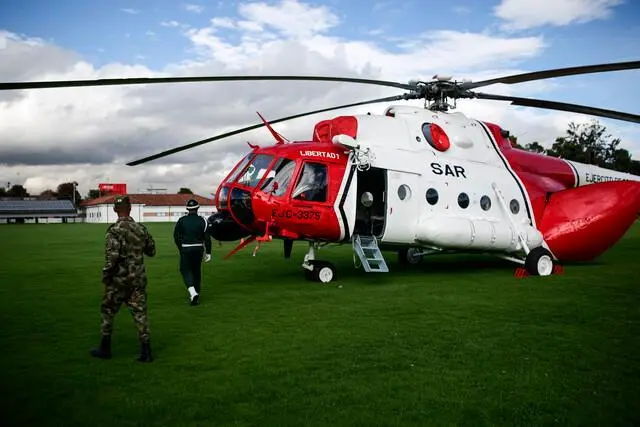 ‘Libertad 1’: el helicóptero utilizado para rescatar a los rehenes. FOTO: COLPRENSA