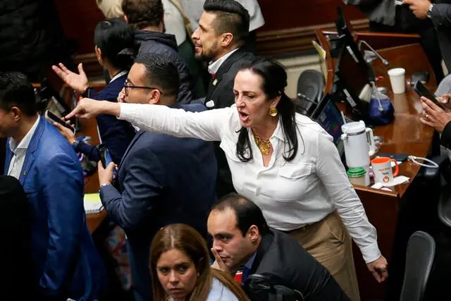 María Fernanda Cabal, del partido Centro Democrático, fue una de las principales opositoras de la iniciativa gubernamental. FOTO: Colprensa