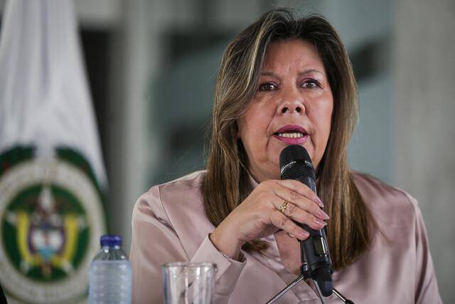 Su pronunciamiento se da luego de unos señalamientos del presidente Gustavo Petro que asegura que la fiscal debería de estar “preocupada” por su inclusión en la Lista Clinton. Foto: Colprensa.