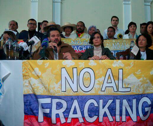 A dos debates en el Congreso está el proyecto de ley que prohibirá el fracking en Colombia. Foto: Colprensa. 