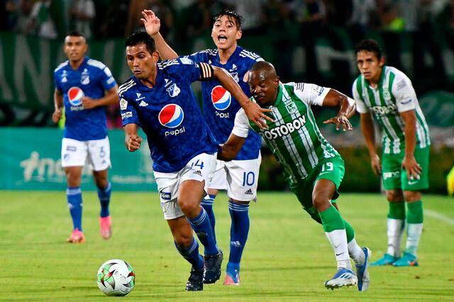 Este es el partido número 284 entre Atlético Nacional y Millonarios. FOTO: ARCHIVO COLPRENSA
