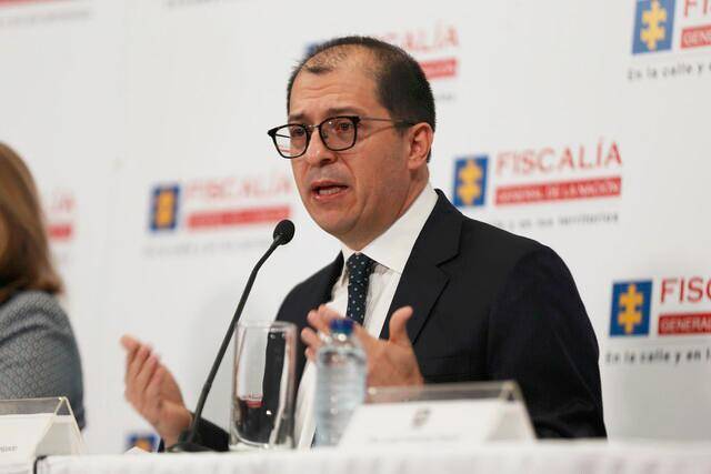 Fiscal Francisco Barbosa aseguró durante la entrega de balance de su gestión que no aspira a ningún cargo político. Foto: Colprensa. 