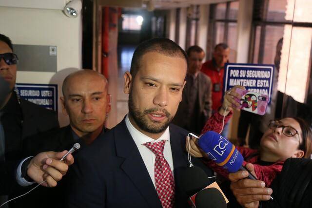 La audiencia contra el abogado Diego Cadena fue aplazada para el 8 de agosto. FOTO: Colprensa