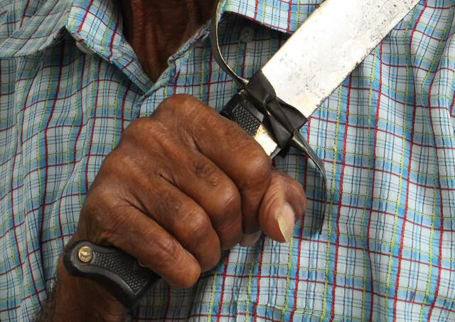Imagen de referencia para ilustrar a un hombre con un machete. FOTO: COLPRENSA
