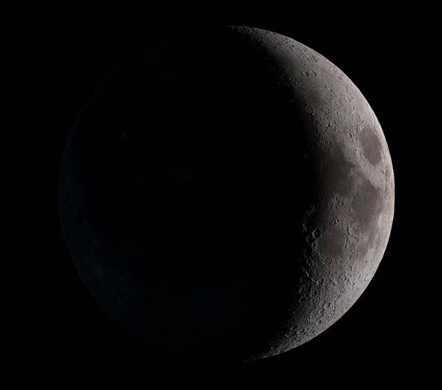 La luna nueva no se ve en el cielo. En la imagen la Luna camino a su fase de nueva. FOTO Nasa