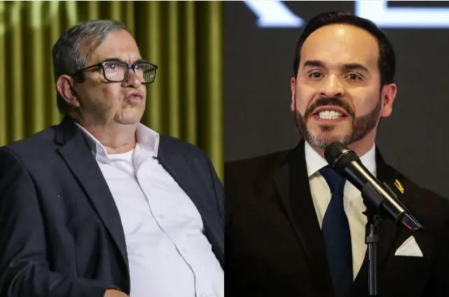 Rodrigo Londoño, integrante del partido Comunes, volvió de Europa este 14 de junio. Abelardo de la Espriella ha dicho que lo quiere tras las rejas. FOTOS: Colprensa