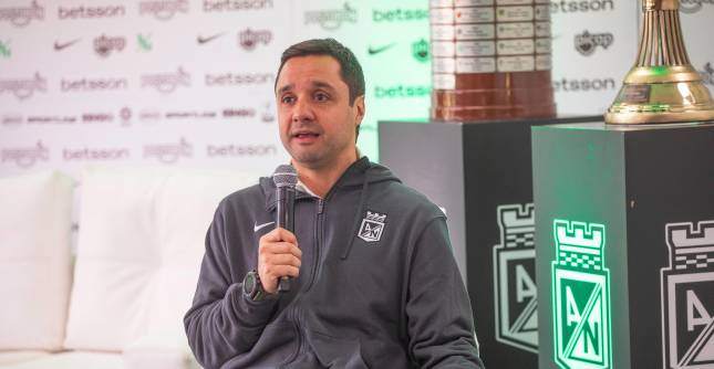 Sebastián Arango Botero fue autocrítico sobre el 2025 que tuvo Nacional. FOTO ESNEYDER GUTIÉRREZ