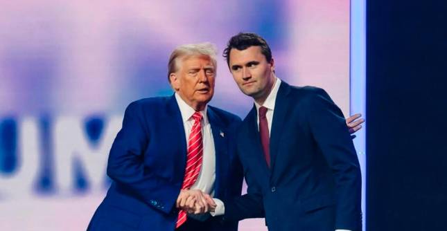 Charlie Kirk era un activista defensor de ideas conservadoras que compartía con el presidente Donald Trump. FOTO: tomada de Instagram @charliekirk1776
