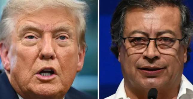 El presidente de los Estados Unidos, Donald Trump, volvió a subir el tono de sus señalamientos contra su homólogo, Gustavo Petro, tras advertirle sobre el narcotráfico en el país. FOTO: AFP
