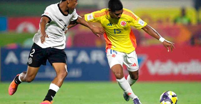 La Selección Colombia Sub 17 empató 1-1 contra Alemania, en el arranque del Mundial de la categoría que se desarrolla en Catar. FOTO GETTY