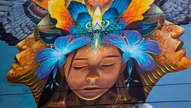 El mural fue realizado hace más de un mes. FOTO: Tomada de @revolucionartecolombia