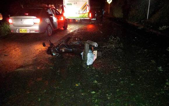 Esta es la escena del atentado en el sector El Nevado, de Valdivia. FOTO: CORTESÍA.