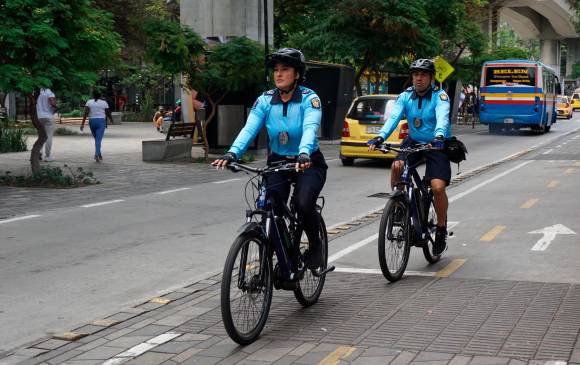 Las nuevas bicicletas para los guardas de tránsito costaron $86 millones, según la Alcaldía. FOTO: CORTESÍA