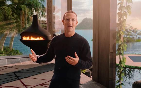 Mark Zuckerberg, CEO de la compañía, durante la conferencia Connect donde hizo los grandes anuncios. FOTO Cortesía Meta
