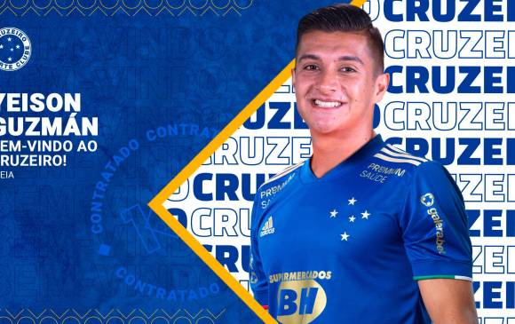 El volante nacido en La Unión ya se vistió con los colores de su nuevo club, el Cruzeiro de Brasil. FOTO TOMADA @CRUZEIRO