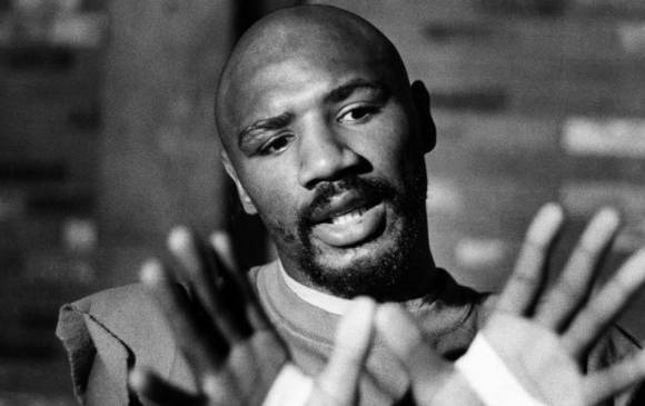 Imagen de Marvin Hagler, en sus años como boxeador activo, destacándose como uno de los mejores del mundo. FOTO GETTY