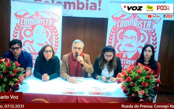 En rueda de prensa, el Partido Comunista Colombiano celebró la decisión del CNE FOTO SEMANARIO VOZ