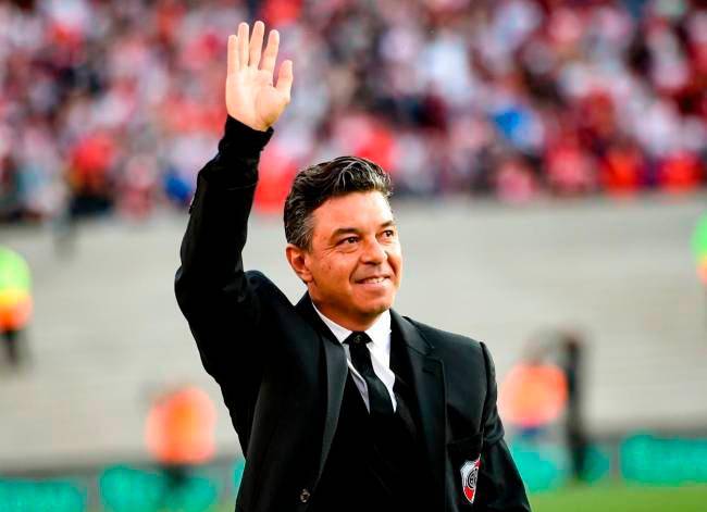 El “Muñeco” Gallardo estuvo al frente de River Plate entre 2014 y 2022. Ganó catorce títulos con el cuadro de la banda cruzada. FOTO: GETTY 