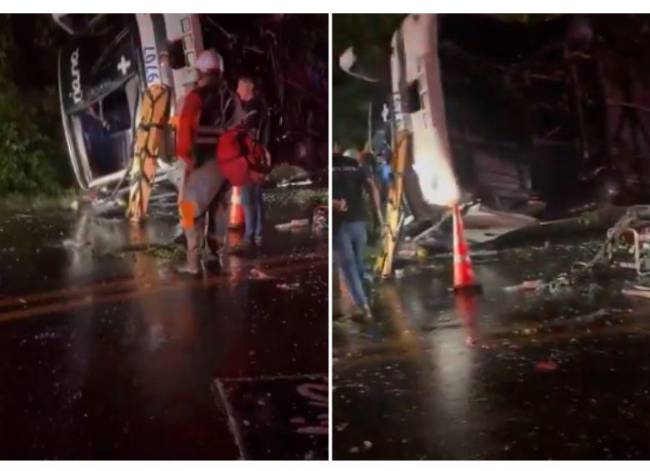 Grave accidente dejó tres muertos y 15 heridos tras el volcamiento de ...