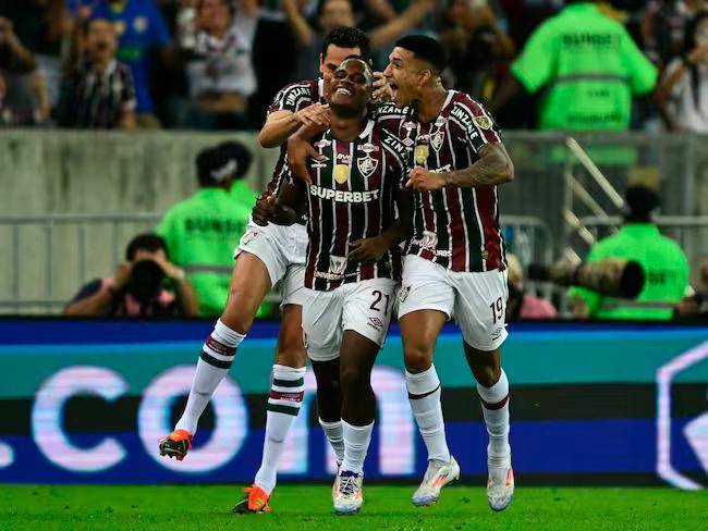 Fluminense, de Jhon Arias y Kevin Serna, es el viegente campeón de Libertadores. FOTO AFP