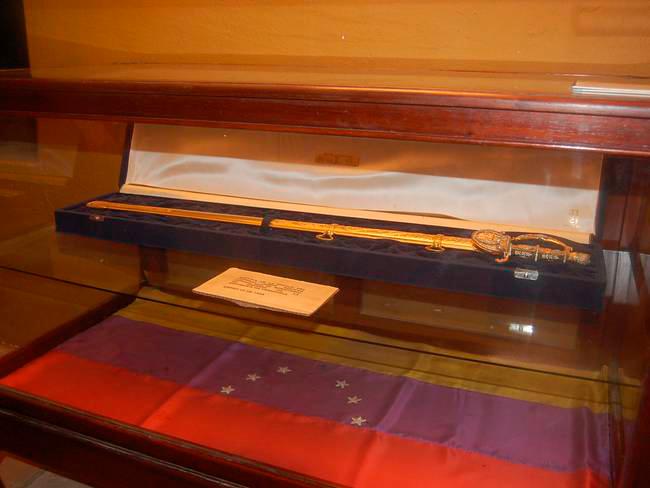La espada de Bolívar no estará en la posesión presidencial de Gustavo Petro. FOTO: COLPRENSA