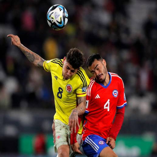La Selección Colombia se mide a Chile en la segunda fecha de la Eliminatoria al Mundial de Canadá, Estados Unidos y México. FOTO FCF