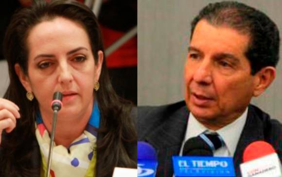María Fernanda Cabal, senadora del Centro Democrático, y José Félix Lafaurie, presidente de Fedegan FOTOS COLPRENSA