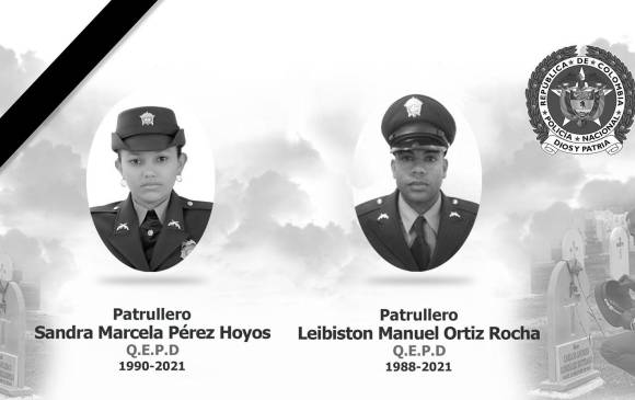 Los dos patrulleros fallecieron y cuatro de sus compañeros resultaron heridos. FOTO Cortesía