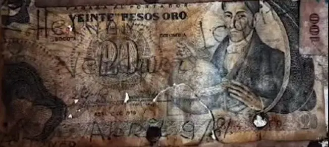 Este sería el primer billete que inició la colección. FOTO: redes sociales.