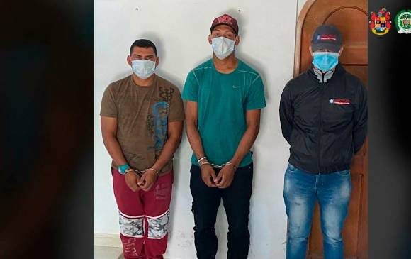 Los capturados son señalados del control financiero de minería ilegal y narcotráfico en los municipios de Tarazá y Cáceres. Foto: Cortesía Fiscalía General.