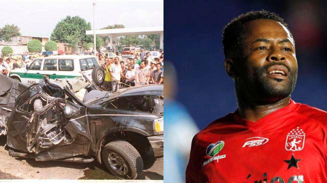 Da Costa y otros futbolistas que se accidentaron en Colombia