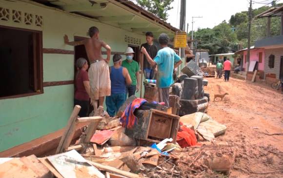 La Alcaldía de Segovia hizo un llamado de ayuda a los gobiernos nacional y departamental en busca de apoyo para atender la emergencia. FOTO CORTESÍA ALCALDÍA DE SEGOVIA
