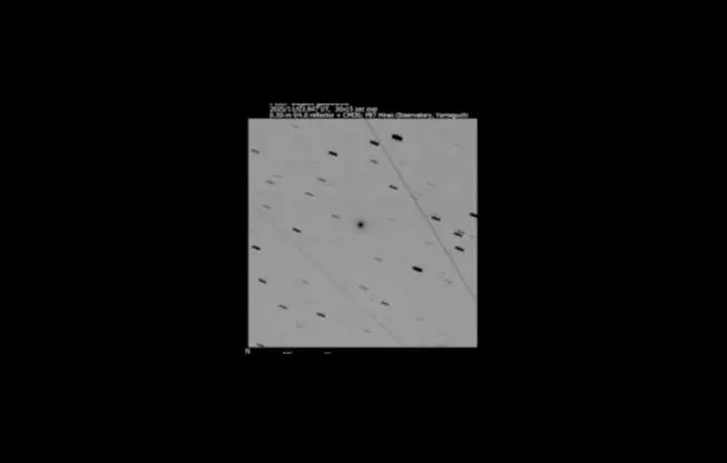 Cometa C/2025 V1 (Borisov) el 2 de noviembre de 2025. FOTO cortesía Gennady Borisov