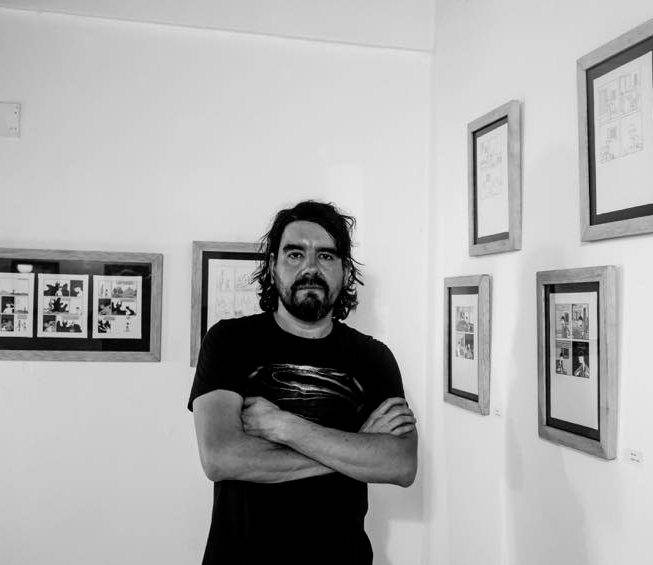 Álvaro Vélez –Truchafrita– es uno de los referentes del cómic colombiano. La Iglesia de los Cuernos es su más reciente trabajo. FOTO Cortesía.