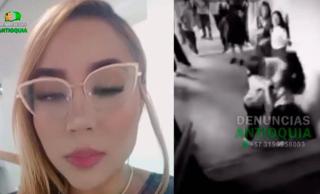 La madre de una de las niñas (izq.) publicó el video de la riña y denunció que había informado de una situación de bullying desde hacía un mes. FOTO: TOMADA DE REDES