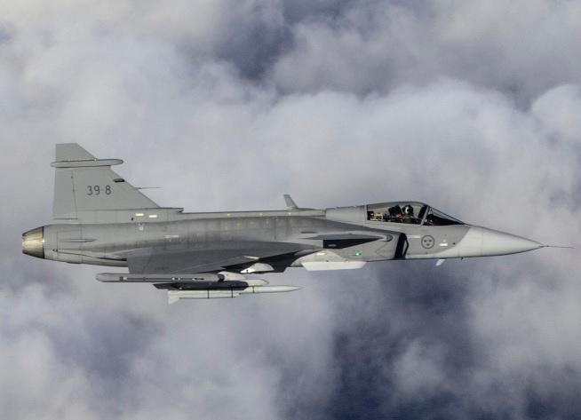 Con los aviones de combate Gripen, Colombia renovará su vieja flota de aeronaves Kfir. FOTO: CORTESÍA DE SAAB.