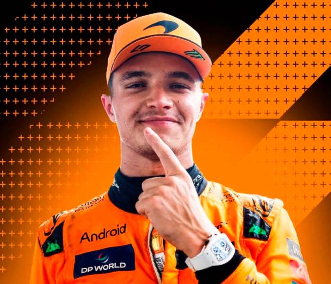 El británico Lando Norris de McLaren, se quedó con la pole position del Gran Premio de Abu Dabi. FOTO: Tomada de X @F1