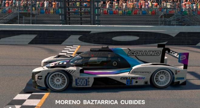 Este fue el auto virtual con el que Pedro Juan Moreno se llevó la victoria. FOTO CORTESÍA PEDRO JUAN MORENO