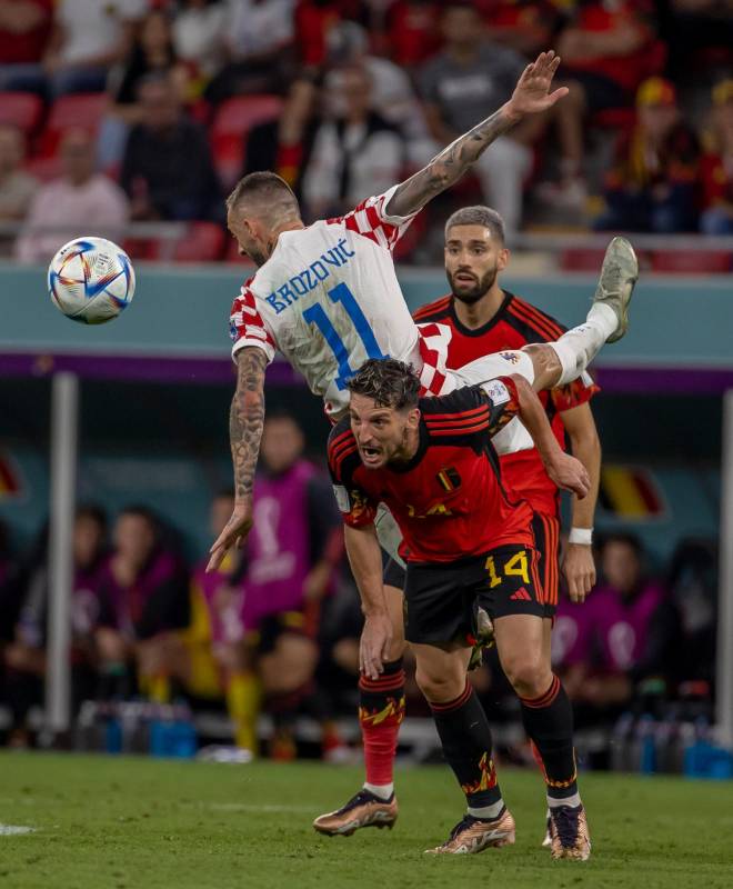 En los últimos minutos, los belgas generaron las mejores opciones del partido, pero su estrella, Romelu Lukaku, no pudo concretar ninguna de las cuatro oportunidades, y el empate dejó a los Diablos Rojos fuera de competencia. FOTO: JUAN ANTONIO SÁNCHEZ