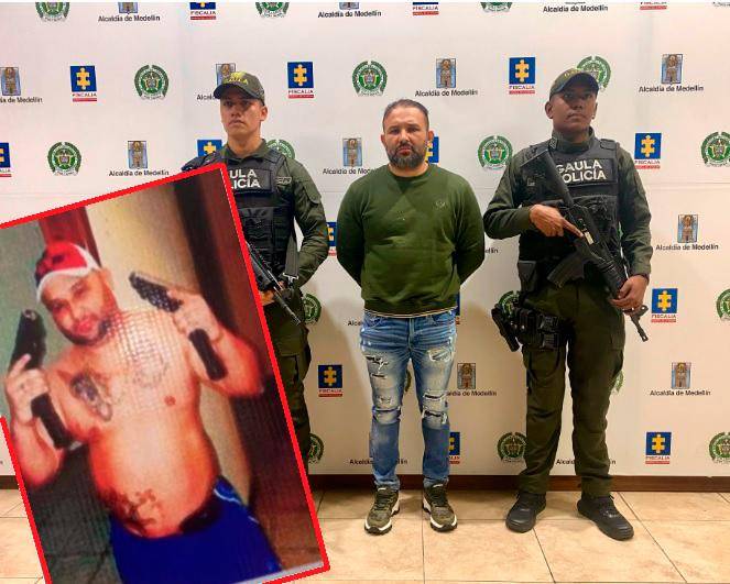 El venezolano Yeferson Nava, capturado en Medellín, posaba con armas en sus redes sociales. FOTOS: Cortesía Policía