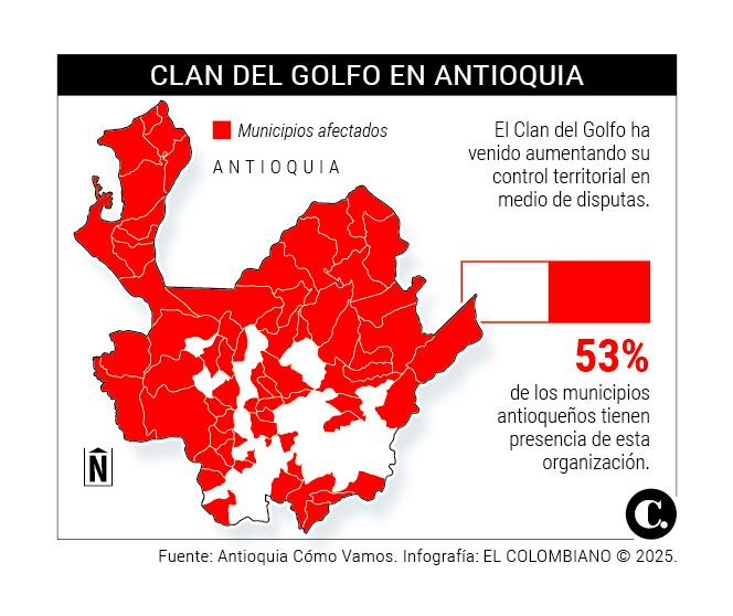 Tras el homicidio de alias La Diabla, ¿qué tanto terreno ha ganado el Clan del Golfo en el Valle de Aburrá?