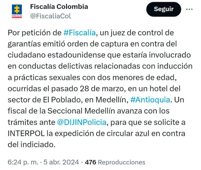 Juez emite orden de captura contra Timothy Alan Livingston y alistan trámites para pedir circular azul de Interpol