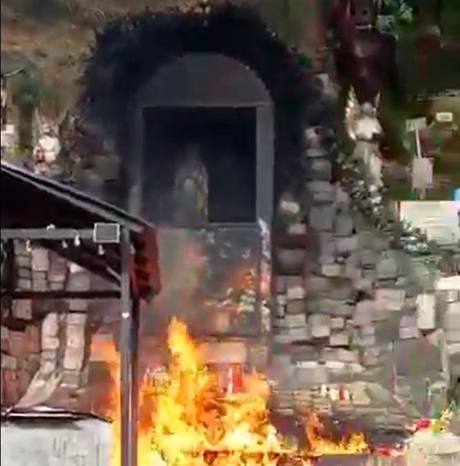 El Dagrd atendió la emergencia que no dejó lesionados. FOTO: TOMADO DE REDES SOCIALES